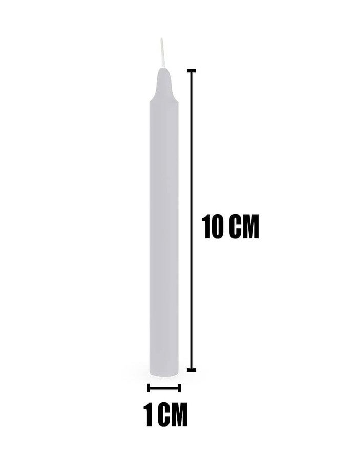 ASIDEA Stick Candles for Diwali Decoration, Birthday, Festival, Celebration (White) - Image 5